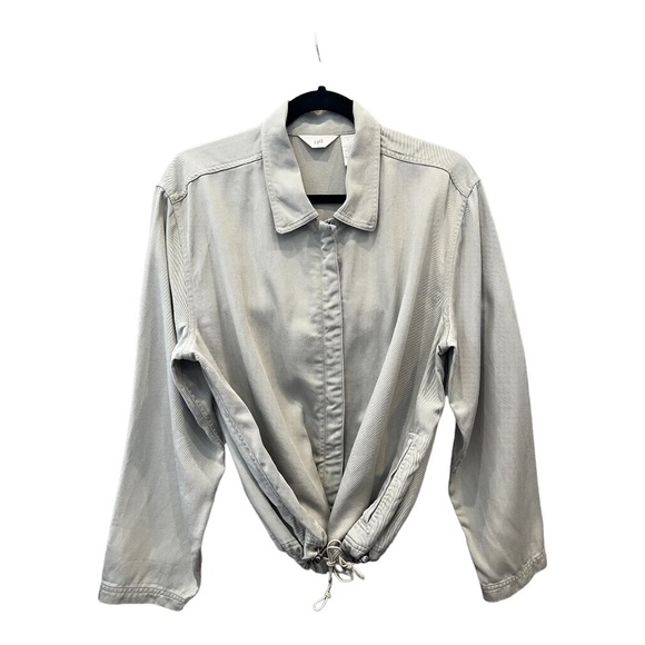 J. Jill- Tencel, Khaki, Zipper Jacket with side pockets. Gently used, - Picture 3 of 6